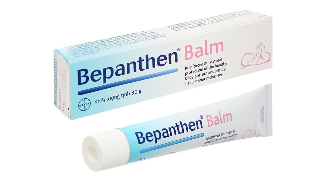 Bepanthen Balm hỗ trợ điều trị các bệnh viêm da tiếp xúc ở trẻ sơ sinh, mề đay, hăm tã,…