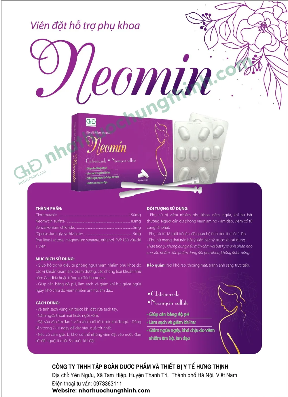 Viên đặt hỗ trợ phụ khoa Neomin - "bí quyết" tối ưu cho phụ nữ với những vấn đề phụ khoa khó chịu!