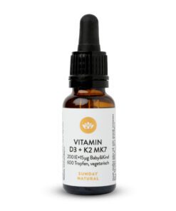 Combo 2 chai Vitamin D3K2 MK7 200 IU + 15mcg - Sunday Natural