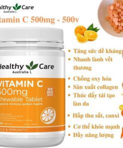 Viên uống bổ sung Vitamin C Healthycare - Hộp 500 viên