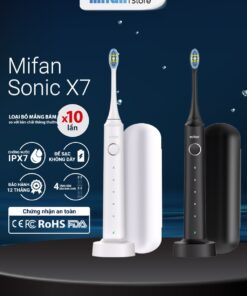 Bàn Chải Điện MIFAN Sonic X5 - Máy đánh răng sóng âm công nghệ Đức - Tặng kèm 3 đầu thay thế