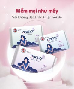 Alternative view of Băng vệ sinh Aiwina siêu mềm ban ngày 24.5cm, ban đêm 29cm/33cm/42cm