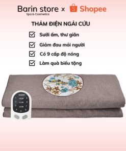 Thảm Ngải Cứu Điện Thảo Dược Nội Địa, Đêm Sưởi Ấm Ngải Cứu Điện Thư Giãn, Giảm Mỏi Vai Gáy, Đau Lưng, Tê Bì Chân Tay