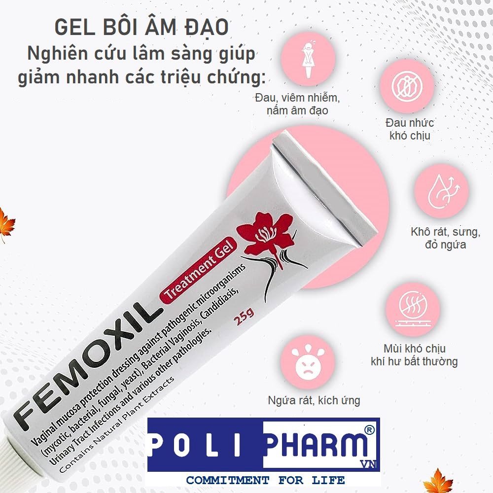 Gel bôi nấm ngứa vùng kín FEMOXIL, sạch sâu se khít, hồng hào tự nhiên nhập khẩp israel tuýp 25g 3 Gel bôi nấm ngứa vùng kín FEMOXIL, sạch sâu se khít, hồng hào tự nhiên nhập khẩp israel tuýp 25g - Image 3