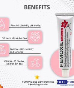 Gel bôi nấm ngứa vùng kín FEMOXIL, sạch sâu se khít, hồng hào tự nhiên nhập khẩp israel tuýp 25g 9 Gel bôi nấm ngứa vùng kín FEMOXIL, sạch sâu se khít, hồng hào tự nhiên nhập khẩp israel tuýp 25g - Image 4