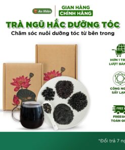 Trà Ngũ Hắc An Nhiên, hỗ trợ nuôi dưỡng tóc nhanh khoẻ, đen tóc, tóc rụng yếu